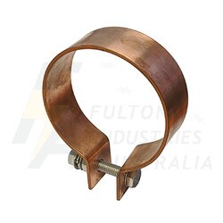 Pipe earthing clamp - copper 90mm